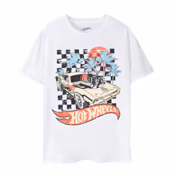 Hot Wheels Mens Sunset T-Shirt - 3XL, White