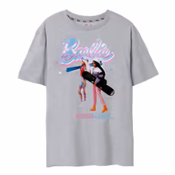 Barbie Womens/Ladies Merry & Bright Short-Sleeved T-Shirt - 3XL, Grey Marl