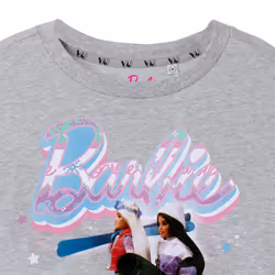 Barbie Womens/Ladies Merry & Bright Short-Sleeved T-Shirt - 3XL, Grey Marl