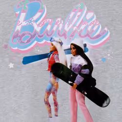 Barbie Womens/Ladies Merry & Bright Short-Sleeved T-Shirt - 3XL, Grey Marl