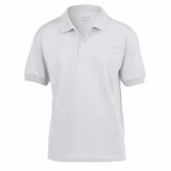 Gildan Childrens/Kids Dryblend Jersey Polo Shirt - 12-13 Years, White