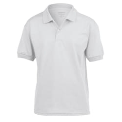 Gildan Childrens/Kids Dryblend Jersey Polo Shirt - 12-13 Years, White