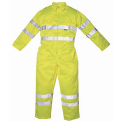 Yoko Unisex Adult Polycotton Hi-Vis Overalls - XXL, Yellow