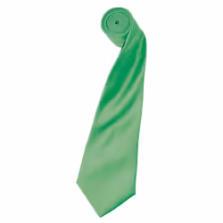 Premier Unisex Adult Colours Satin Tie - One Size, Apple Green