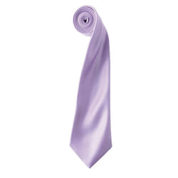 Premier Unisex Adult Colours Satin Tie - One Size, Lilac