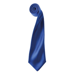 Premier Unisex Adult Colours Satin Tie - One Size, Royal Blue