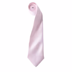 Premier Unisex Adult Colours Satin Tie - One Size, Pink