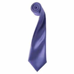 Premier Unisex Adult Colours Satin Tie - One Size, Purple