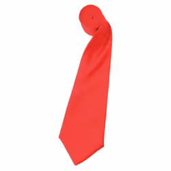 Premier Unisex Adult Colours Satin Tie - One Size, Strawberry Red