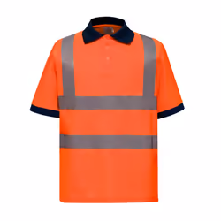 Yoko Unisex Adult Hi-Vis Safety Short-Sleeved Polo Shirt - M, Orange