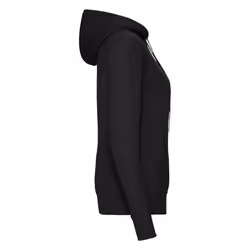 Fruit of the Loom Womens/Ladies Classic 80/20 Lady Fit Hoodie - XL, Black