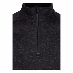 Trespass Mens Corsham Marl Half Zip Fleece Top - L, Black