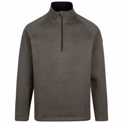 Trespass Mens Corsham Marl Half Zip Fleece Top - XS, Dark Vine