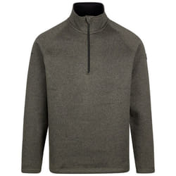 Trespass Mens Corsham Marl Half Zip Fleece Top - XS, Dark Vine
