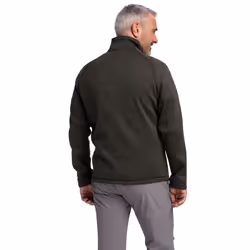 Trespass Mens Corsham Marl Half Zip Fleece Top - XS, Dark Vine
