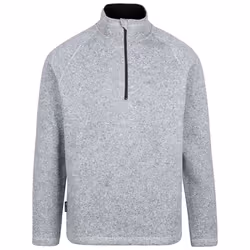 Trespass Mens Corsham Marl Half Zip Fleece Top - L, Grey