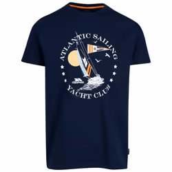 Trespass Mens Cedarf Printed T-Shirt - M, Navy