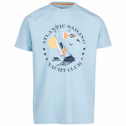 Trespass Mens Cedarf Printed T-Shirt - L, Seafoam