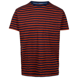 Trespass Mens Mahe Stripe T-Shirt - XL, Burnt Orange
