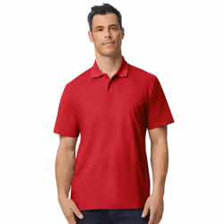 Gildan Unisex Adult Softstyle Polo Shirt - L, Cherry Red