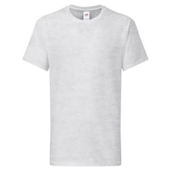 Fruit of the Loom Childrens/Kids Iconic 195 Plain T-Shirt - 12-13 Years, Heather Grey