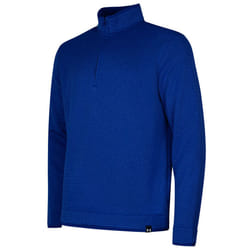 Under Armour Mens Quarter Zip Fleece Top - XL, Royal Blue