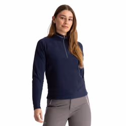 Trespass Womens/Ladies Skylar Fleece Top - L, Navy/Red