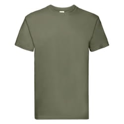 Fruit of the Loom Mens Super Premium T-Shirt - L, Classic Olive
