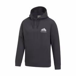 Mountain Warehouse Mens Adventure Mountain Drawstring Hoodie - M, Charcoal