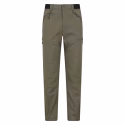 Mountain Warehouse Mens Jungle Trekking Trousers - 28R, Khaki Green
