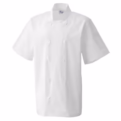 Premier Mens Short-Sleeved Chef Jacket - 3XL, White