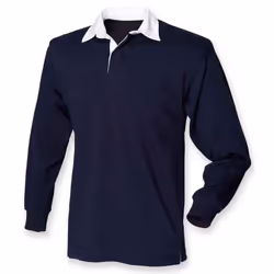 Front Row Mens Original Rugby Shirt - S, Navy