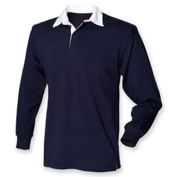 Front Row Mens Original Rugby Shirt - S, Navy