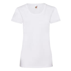 Fruit of the Loom Womens/Ladies Valueweight Lady Fit T-Shirt - 12 UK, White