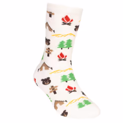 Trespass Childrens/Kids Camping Socks (Pack of 2) - 12 UK Child-3 UK, Blue/Cream