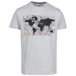 Trespass Mens Chera Printed T-Shirt - L, Grey Marl