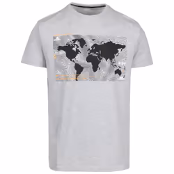 Trespass Mens Chera Printed T-Shirt - S, Grey Marl
