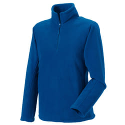 Russell Mens Quarter Zip Fleece Top - XL, Bright Royal Blue