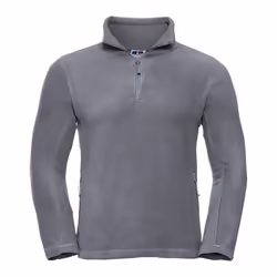 Russell Mens Quarter Zip Fleece Top - L, Convoy Grey