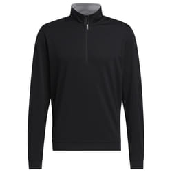 Adidas Mens Quarter Zip Sweatshirt - M, Black