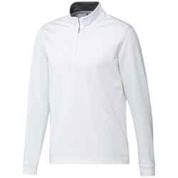 Adidas Mens Quarter Zip Sweatshirt - XL, White