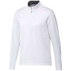 Adidas Mens Quarter Zip Sweatshirt - XXL, White