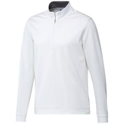 Adidas Mens Quarter Zip Sweatshirt - XXL, White