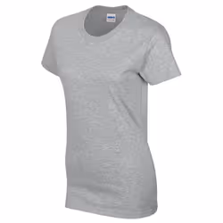Gildan Womens/Ladies Heavy Cotton T-Shirt - 12 UK - 14 UK, Sports Grey