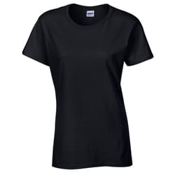 Gildan Womens/Ladies Cotton Heavy T-Shirt - S, Black