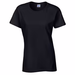 Gildan Womens/Ladies Cotton Heavy T-Shirt - L, Black