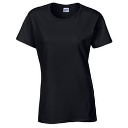Gildan Womens/Ladies Cotton Heavy T-Shirt - L, Black
