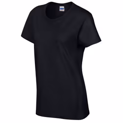 Gildan Womens/Ladies Cotton Heavy T-Shirt - L, Black