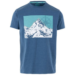 Trespass Mens Chulli Printed T-Shirt - M, Indigo Tone Marl