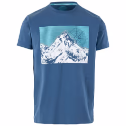Trespass Mens Chulli Printed T-Shirt - XL, Indigo Tone Marl